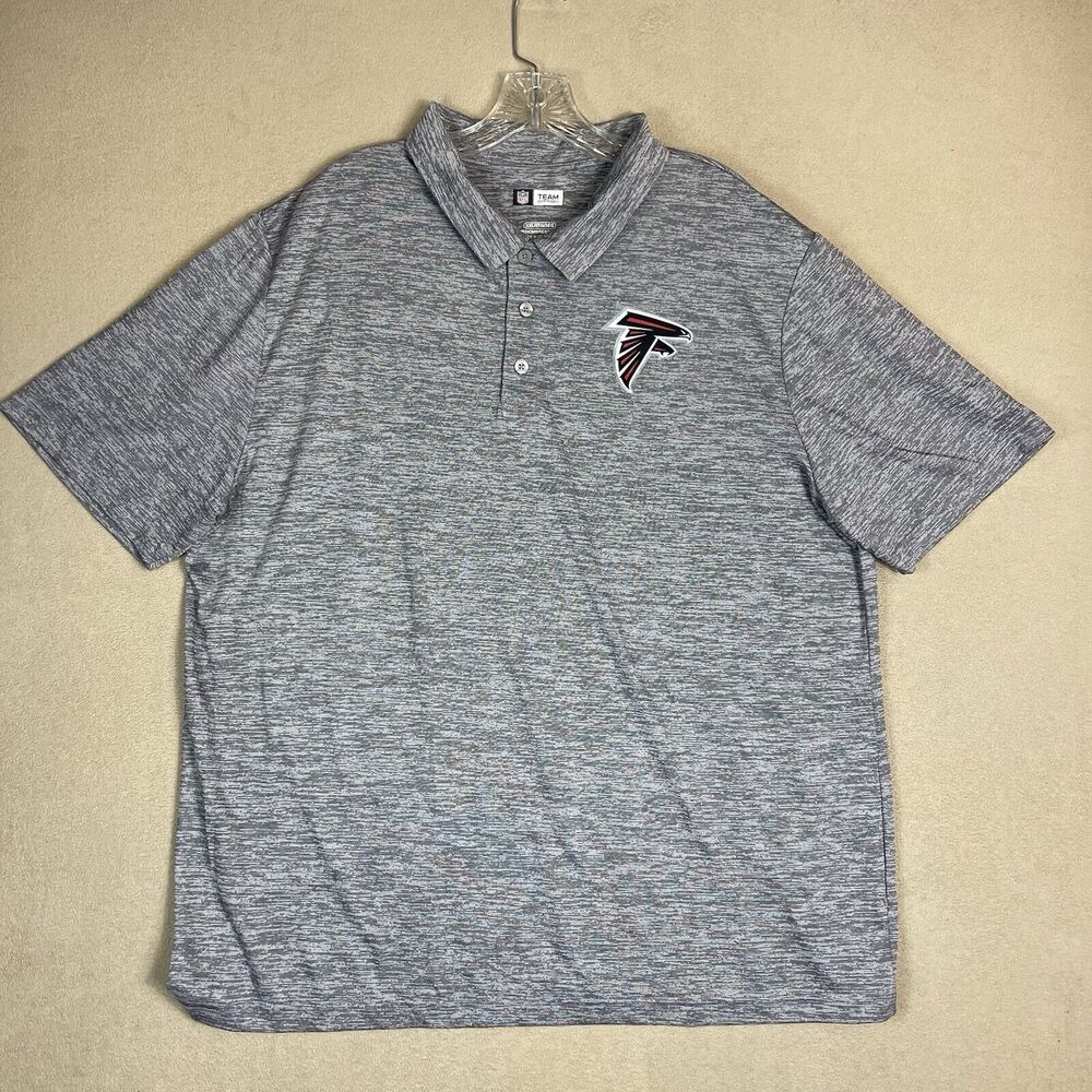 NFL Team Apparel Shirt‎ Mens XXL Atlanta Falcons Football Polo Fan Apparel